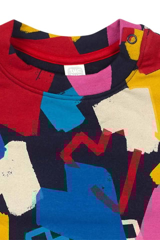 Sweater en Legging - Rood en Marineblauw