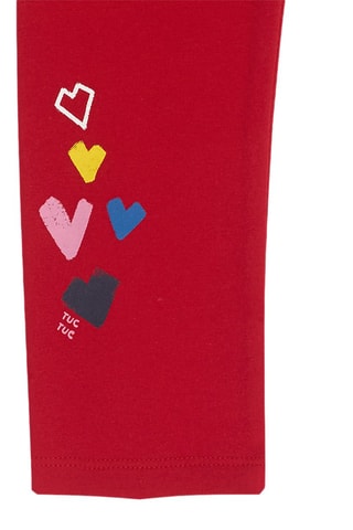 Sweater en Legging - Rood en Marineblauw