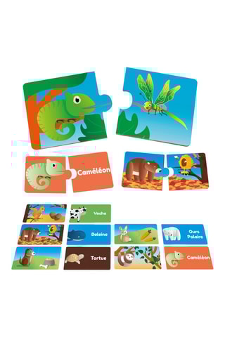 Puzzle les animaux et leur alimentation - 20 pièces - Dès 18 mois 