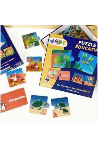 Puzzle les animaux et leur alimentation - 20 pièces - Dès 18 mois 