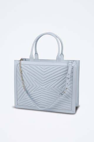 Mala shopper de couro Une Femme dans la ville - Azul-celeste