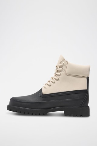 Nubuck Boots - Zwart en Ecru