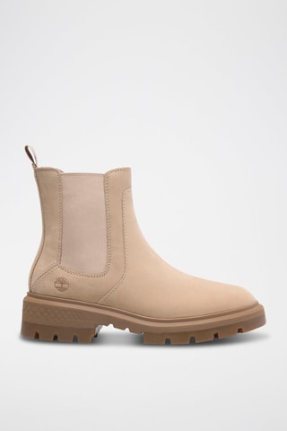Nubuck Chelsea Boots - Beige
