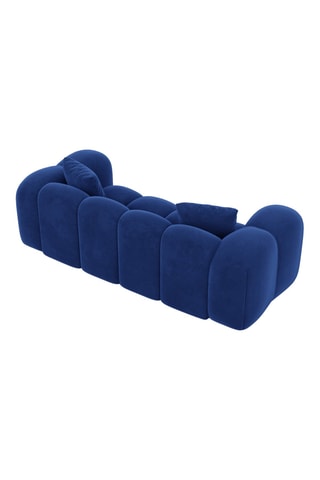 Canapé Nuvola - Bleu foncé - 2 places - Tissu toucher velours