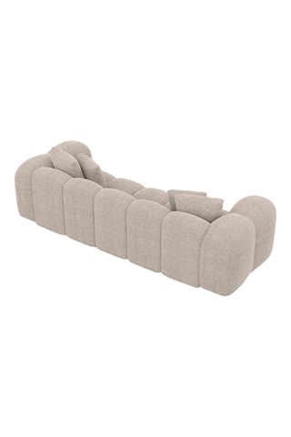 Canapé droit Nuvola - Beige - 3 places - Tissu structuré