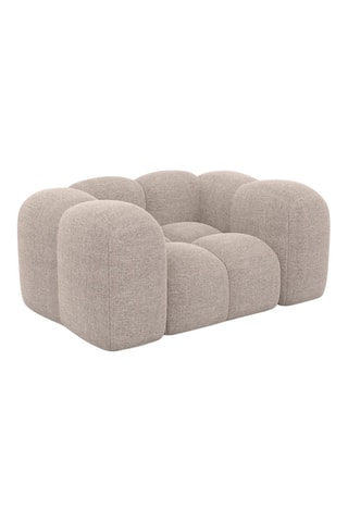 Fauteuil Nuvola - Beige - Tissu structuré
