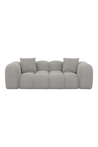 Canapé Nuvola - Gris clair - 2 places - Tissu structuré