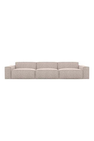 Canapé Lionel - Beige - 4 places - En tissu structuré