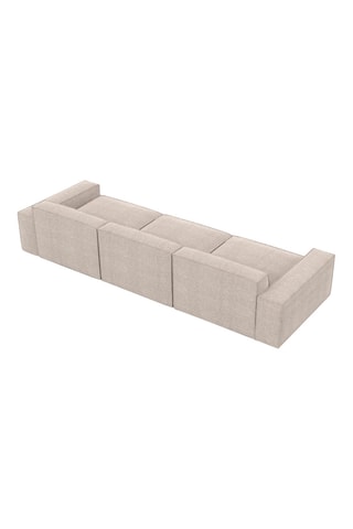 Canapé Lionel - Beige - 4 places - En tissu structuré