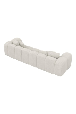 Canapé Nuvola - Blanc - 4 places - Tissu bouclette