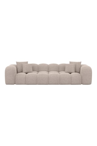 Canapé Nuvola - Beige - 4 places - Tissu structuré
