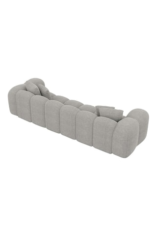 Canapé Nuvola - Gris clair - 4 places - Tissu structuré