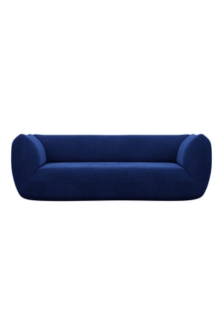 Canapé Leroy - Bleu foncé - 3 places - Tissu toucher velours