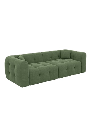 Canapé Baloo - Vert - 4 places - Tissu structuré
