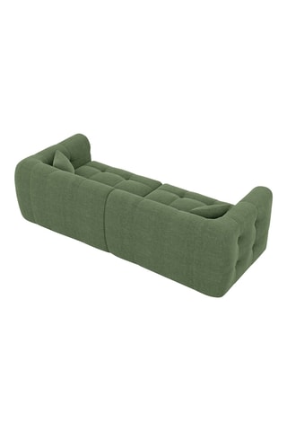 Canapé Baloo - Vert - 4 places - Tissu structuré