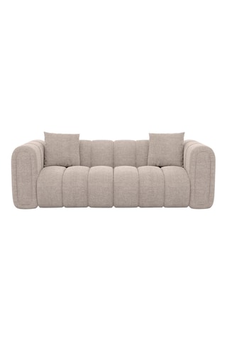 Canapé Luma - Beige - 2 places - En tissu structuré