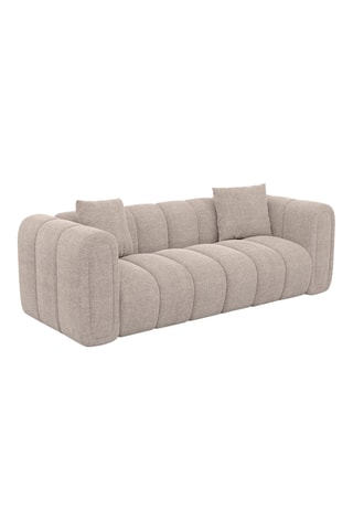 Canapé Luma - Beige - 2 places - En tissu structuré