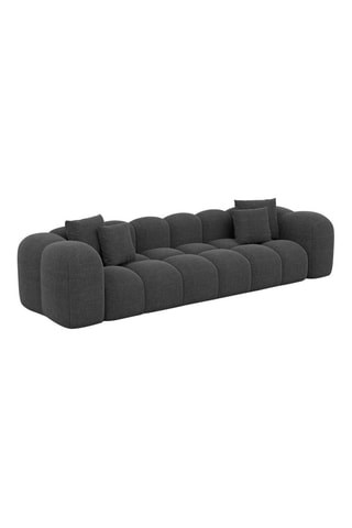 Canapé Nuvola - Anthracite - 4 places - Tissu structuré