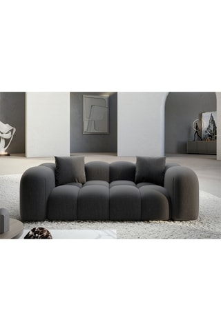 Canapé Nuvola - Anthracite - 2 places - En tissu