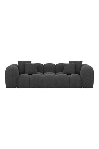 Canapé Nuvola - Anthracite - 3 places - En tissu structuré