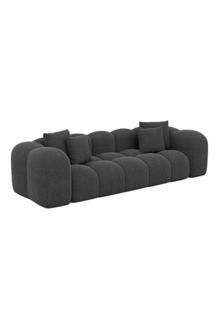 Canapé Nuvola - Anthracite - 3 places - En tissu structuré