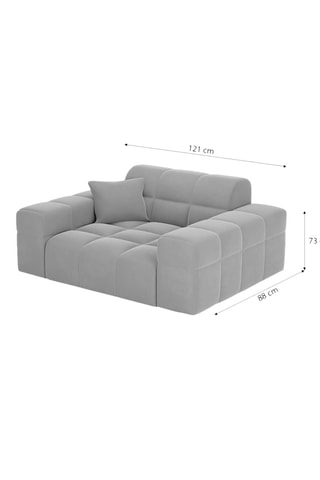 Fauteuil Cardano - Beige - Tissu structuré