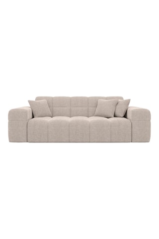 Canapé Cardano - Beige chiné - 2 places - En tissu structurel