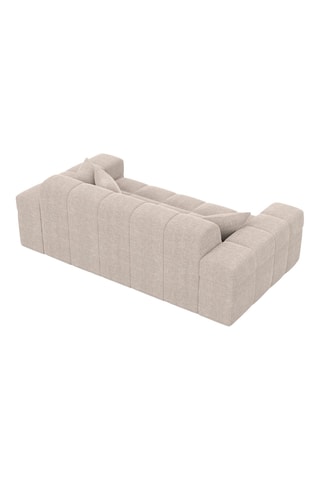Canapé Cardano - Beige chiné - 2 places - En tissu structurel