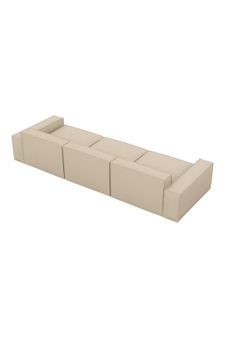 Canapé Lionel - Beige - 4 places - En cuir