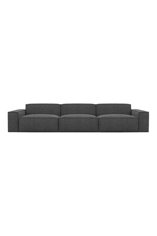 Canapé Lionel - Anthracite - 4 places - En tissu structuré