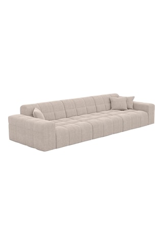 Canapé Cardano - Beige - 4 places - En tissu structuré