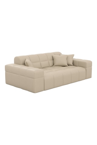 Canapé Cardano - Beige - 2 places - En cuir