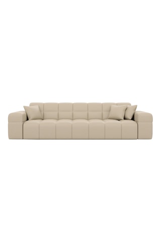 Canapé Cardano - Beige - 3 places - En cuir