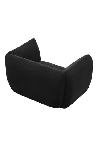 Fauteuil Leroy - Noir - Toucher velours