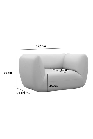 Fauteuil Leroy - Noir - Toucher velours