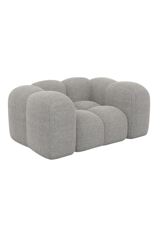Fauteuil Nuvola - Gris clair - Tissu structuré