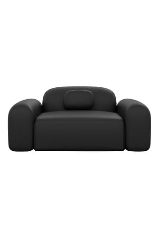 Fauteuil Labucca - Noir - En cuir
