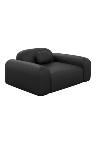 Fauteuil Labucca - Noir - En cuir