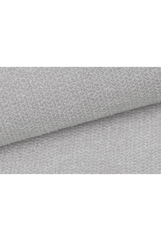 Table basse ronde Nuvola - Gris clair - Tissu structuré - 80 x 35 cm