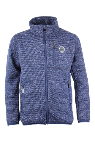 Fleece Jasje Ecapino Gemêleerd Marineblauw