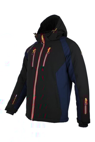Softshell Jasje met Capuchon Cabilan Zwart en Marineblauw