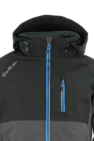 Jack met Capuchon Softshell Cametis  Zwart en Grijs