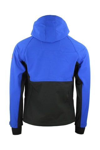 Jack met Capuchon Softshell Cametis  Koningsblauw en Zwart