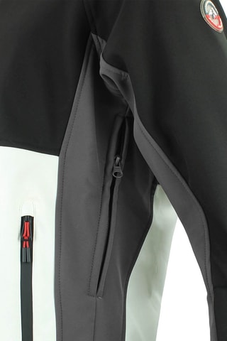 Jack met Capuchon Softshell Cametis  Zwart en Wit