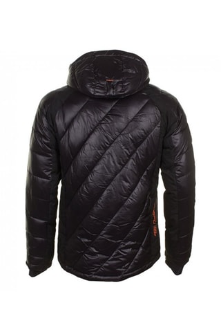 Ski-jack met Capuchon Zwart en Oranje