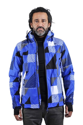 Jack met Capuchon Cover Peak Mountain - Blauw en Grijs