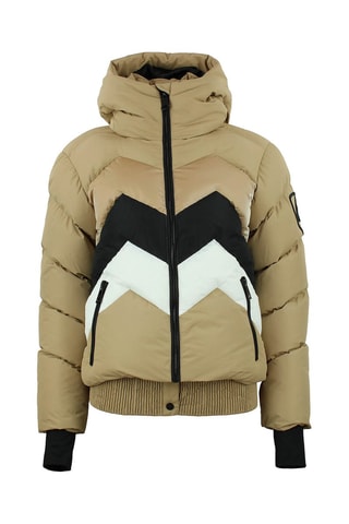 Gewatteerde Jas met Capuchon Arulis - Beige