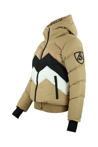 Gewatteerde Jas met Capuchon Arulis - Beige