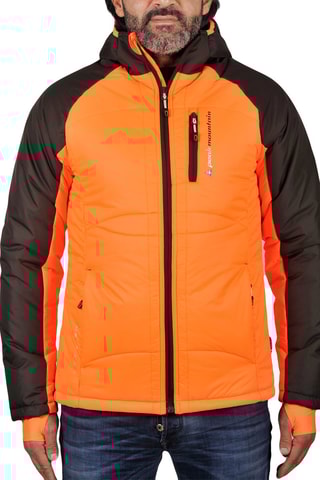 Gewatteerde Jas met Capuchon Cepeak Oranje en Bruin