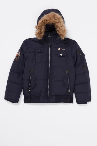 Gewatteerde Jas Ecoflik Marineblauw